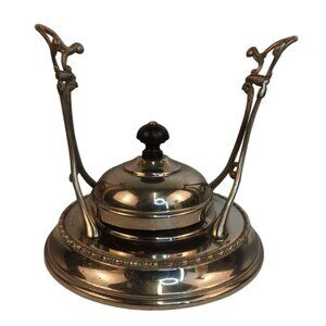 Vintage Silver Plated Tea Warmer Stand Classic Burner Plate Design